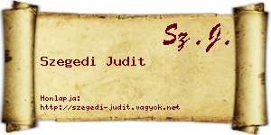 Szegedi Judit névjegykártya